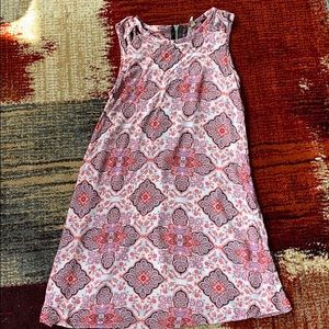 Pink mini dress, zip up